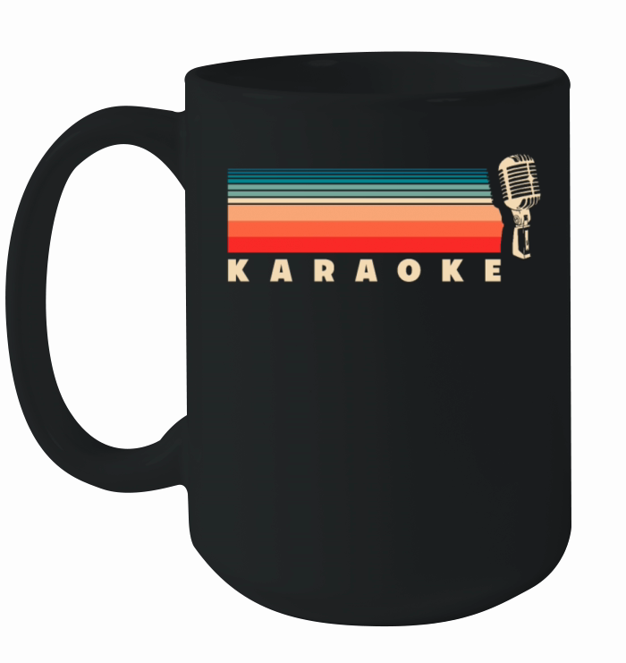 Karaoke Retro Vintage Microphone Ceramic Mug