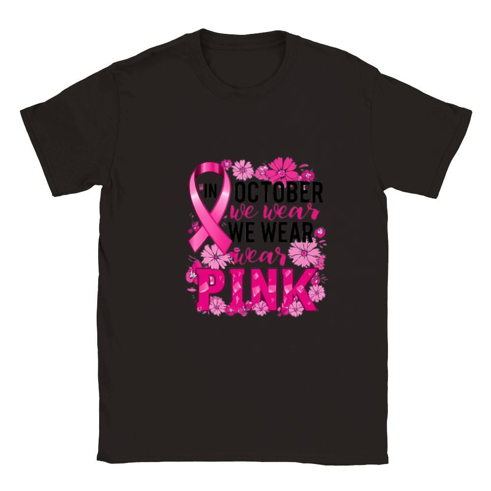 In October We Wear Pink Classic Kids Crewneck T-shirt