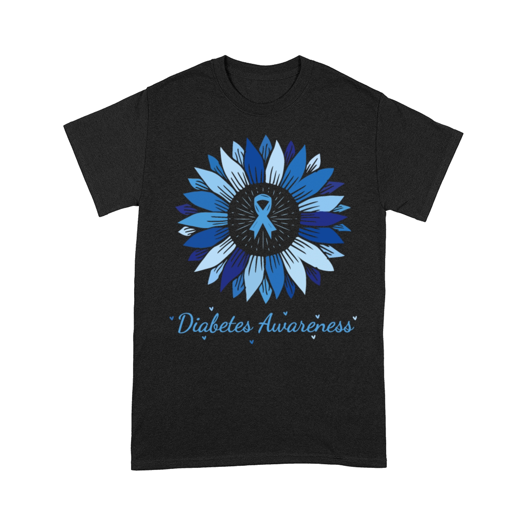 Sunflower Diabetes Awareness Month 2024 T-Shirt Comfort T-shirt