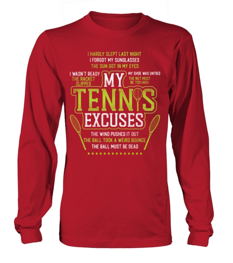 Funny Tennis Player Racket My Long sleeved Unisex
