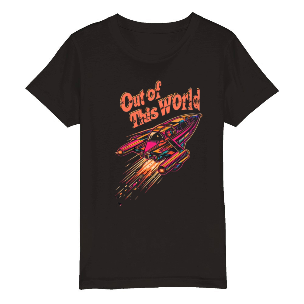 Out Of This World Organic Kids Crewneck T-shirt