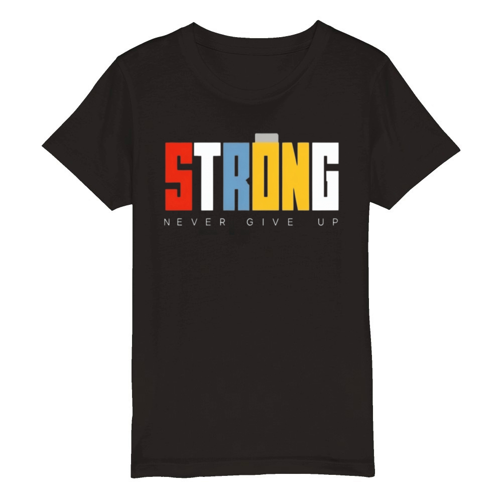 Resilience Motto Organic Kids Crewneck T-shirt