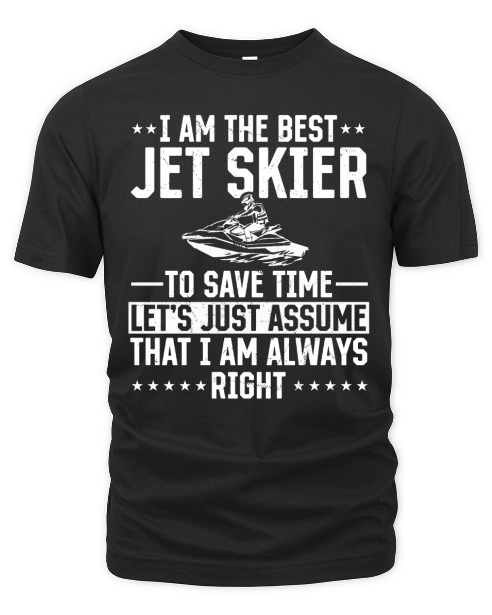 Funny Jetski Rider - I am the best jet skier Organic Unisex T-shirt
