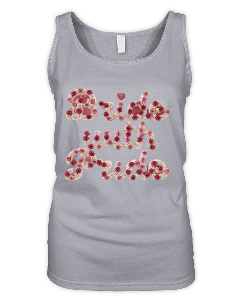 bride with pride fabric designs Organic Women's Tank Top