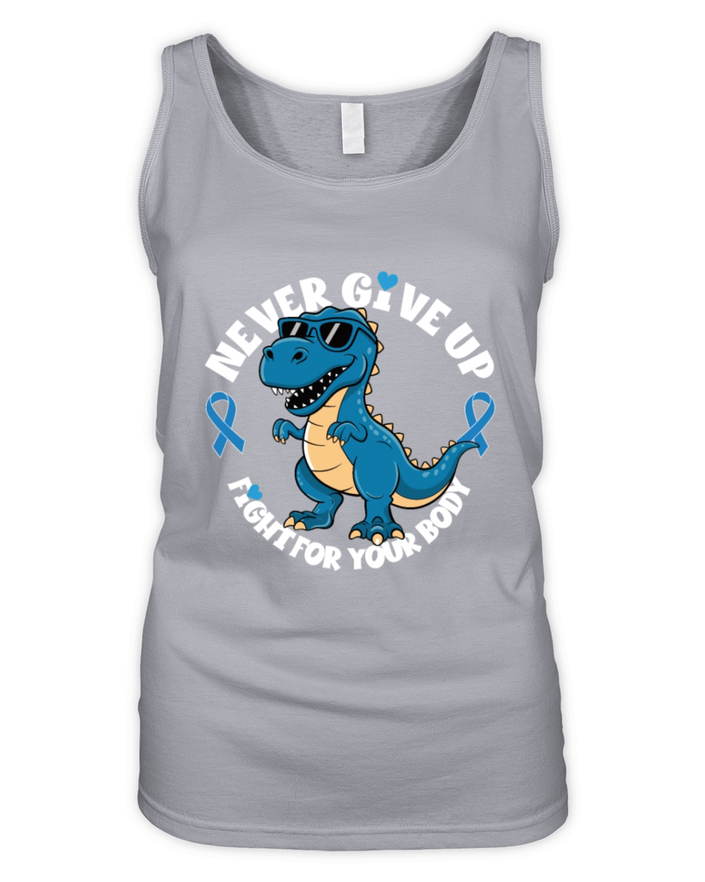 Diabetes Awareness Dino Shirt Organic Women's Tank Top