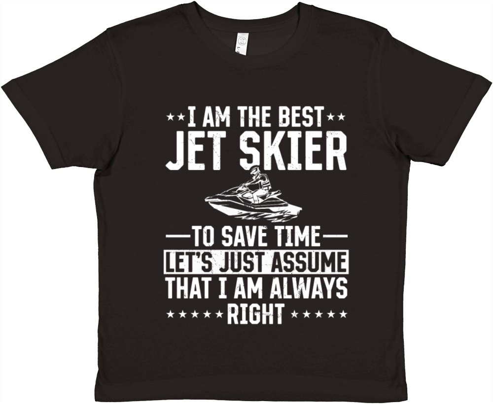 Funny Jetski Rider - I am the best jet skier Premium Kids Crewneck T-shirt