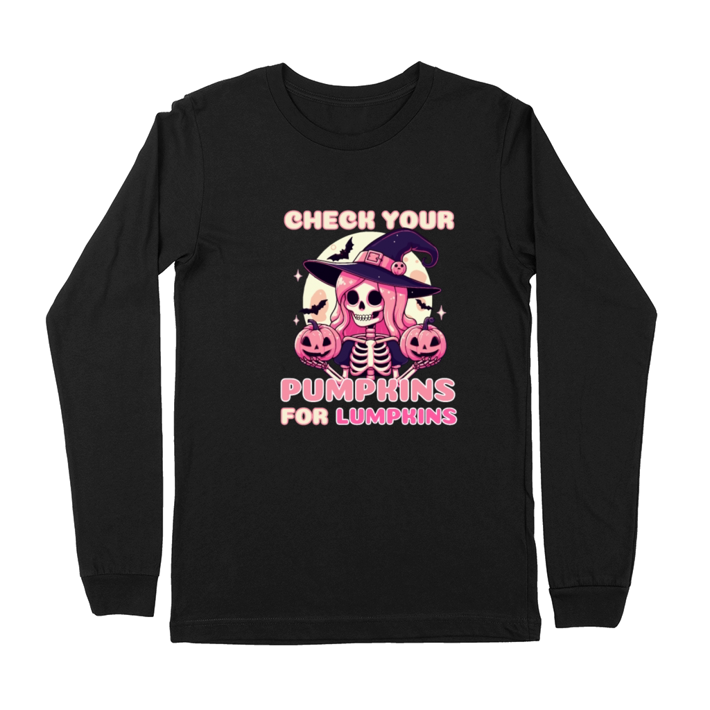 CHECK YOUR PUMKINS FOR LUMKINS Premium Long Sleeve