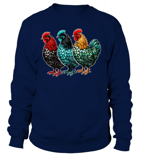 Vintage Funny Chicken Retro Farm Poultry Farmer Sweatshirt Unisex