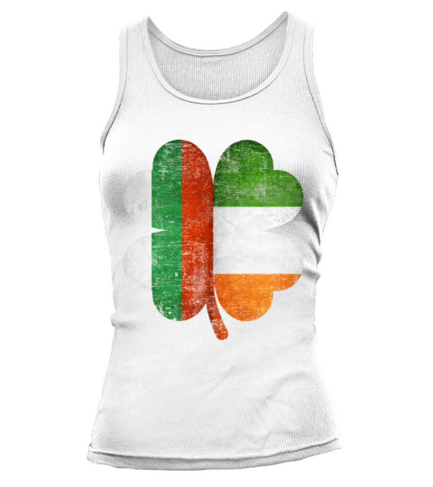 Bulgarian Irish Shamrock Bulgaria Ireland Flag Tank top Woman