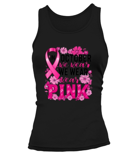 In October We Wear Pink Tank top Woman