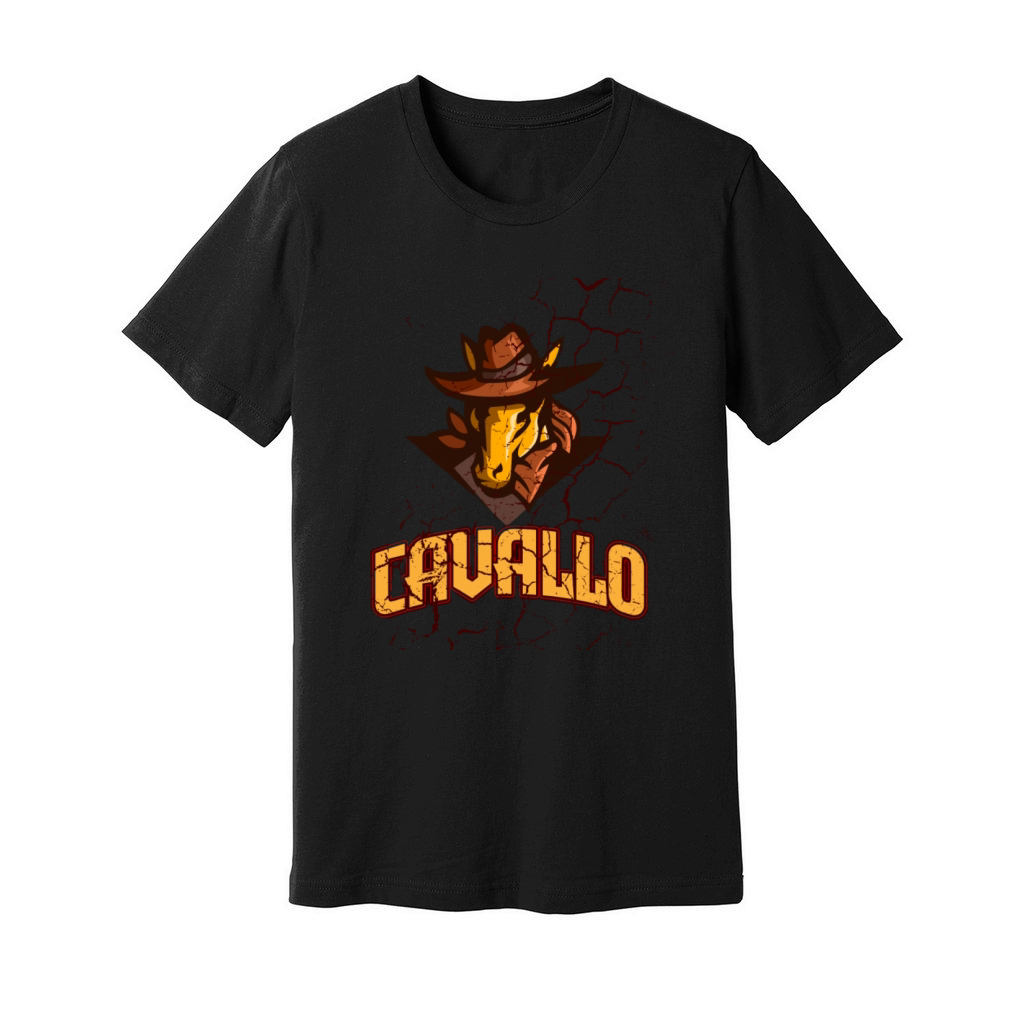 Cavallo Wild West Horse Graphic T-Shirt Unisex Jersey Tee