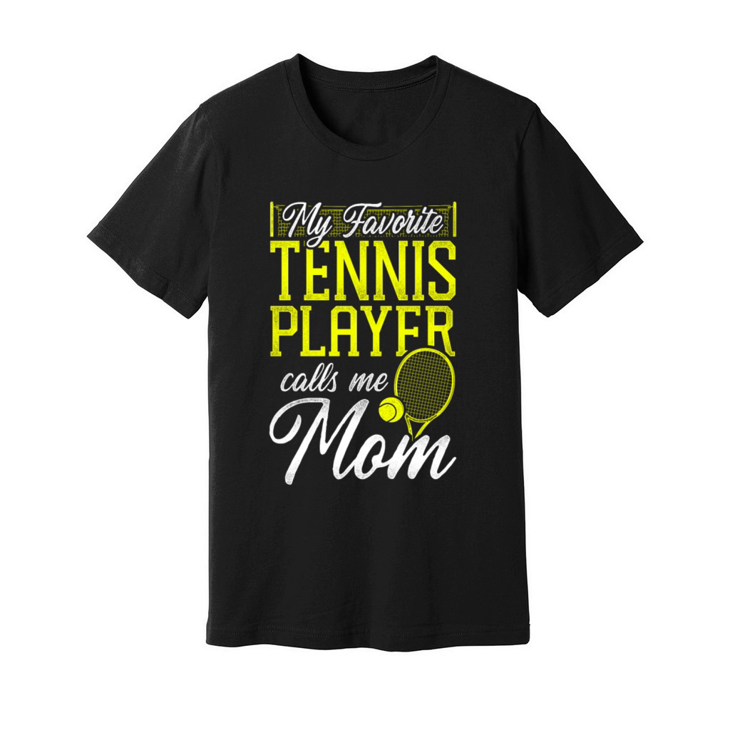 Funny Tennis Player Racket Mom Unisex Jersey Tee