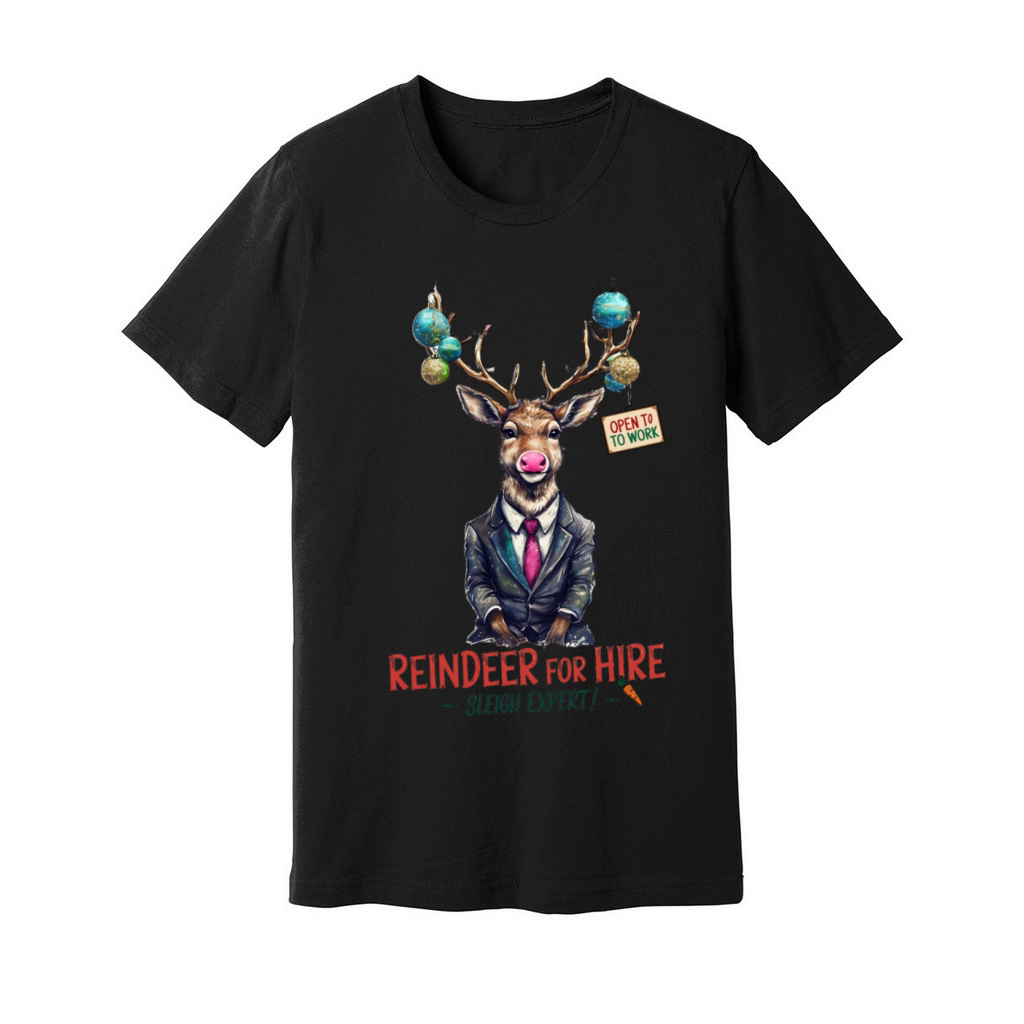 Reindeer to hire Unisex Jersey Tee