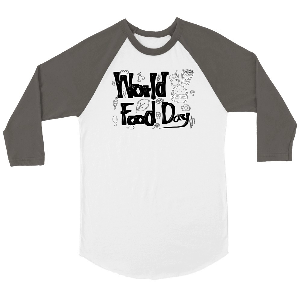 World Food Day Unisex ¾ sleeve Raglan T-shirt