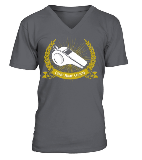 Long Jump Coach Track and Field Funny Jumper Humor V-Neck T-shirt