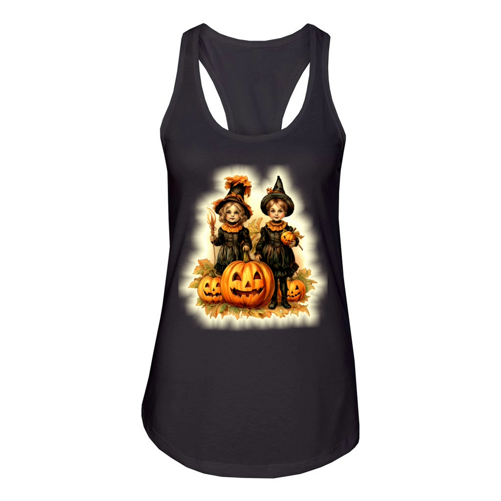 Halloween kids Women's Racerback Tank