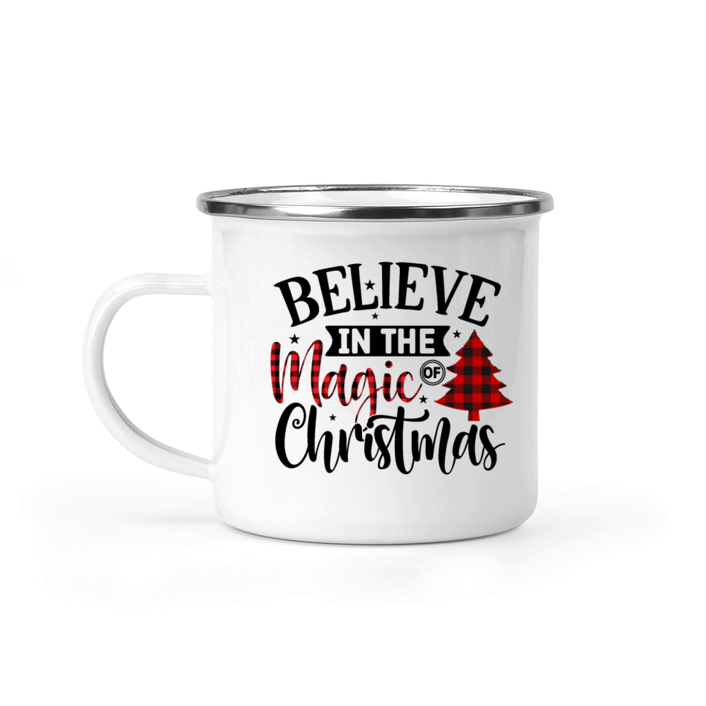 Believe In The Magic of Christmas Camping Mug