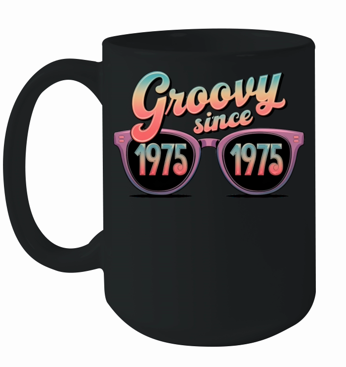 Groovy Since 1975 Vintage Style T-Shirt Ceramic Mug
