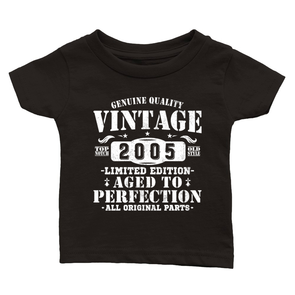 20 Years 2005 Vintage Retro Birthday Gift Classic Baby Crewneck T-shirt