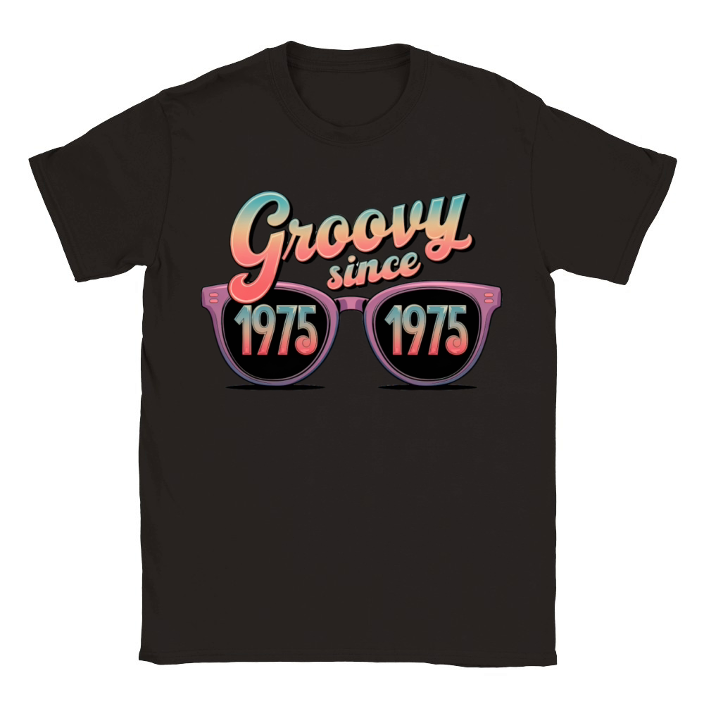 Groovy Since 1975 Vintage Style T-Shirt Classic Kids Crewneck T-shirt