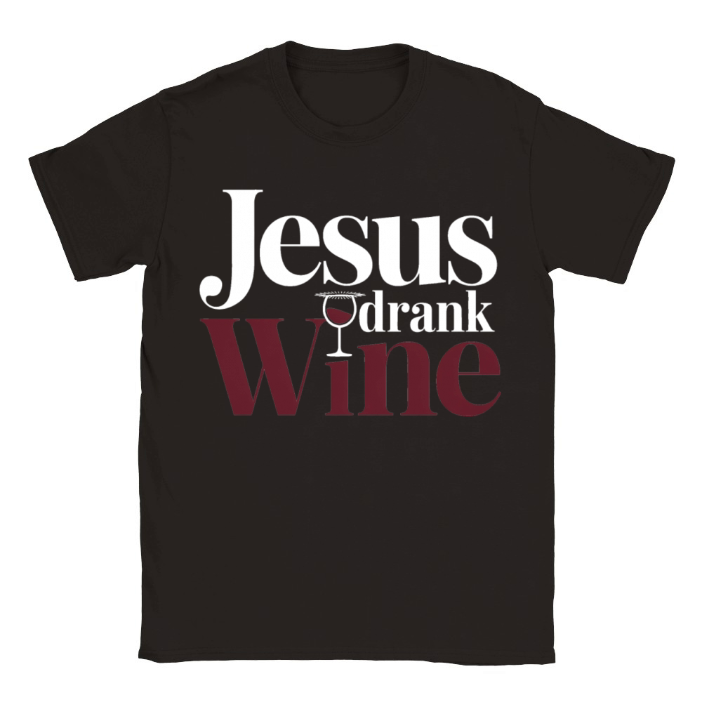 Jesus Drank Wine 6 Classic Kids Crewneck T-shirt