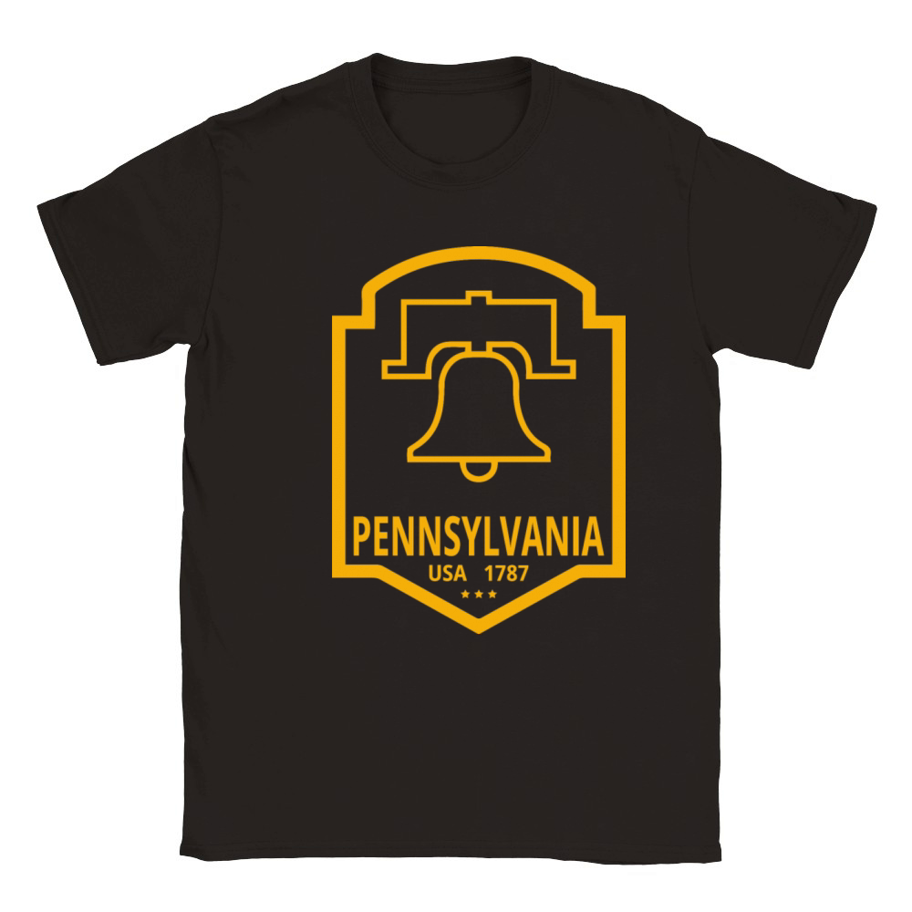 Vintage Pennsylvania Emblem with Liberty Bell Classic Kids Crewneck T-shirt
