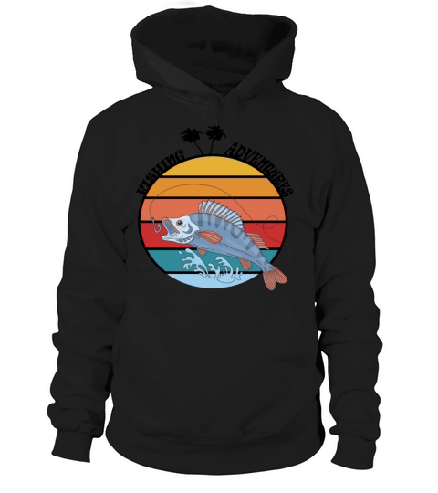 Vintage Fishing Adventures Hoodie Unisex