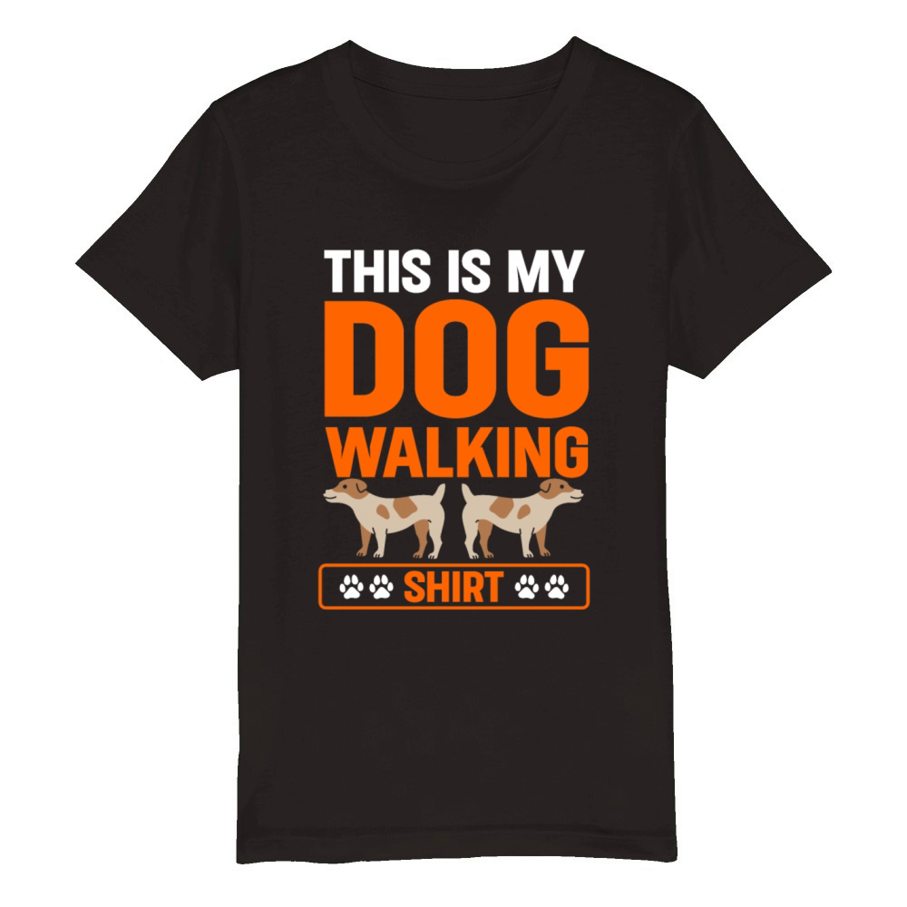 Dog Walker Professional Pet Sitter Dog Walking Organic Kids Crewneck T-shirt