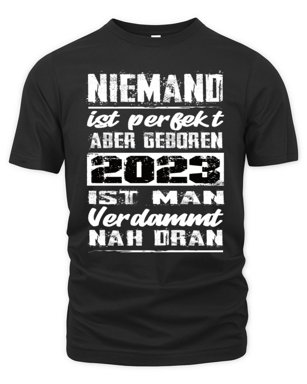 Nobody Is Perfect But Born In 2023 Birthday Organic Unisex T-shirt