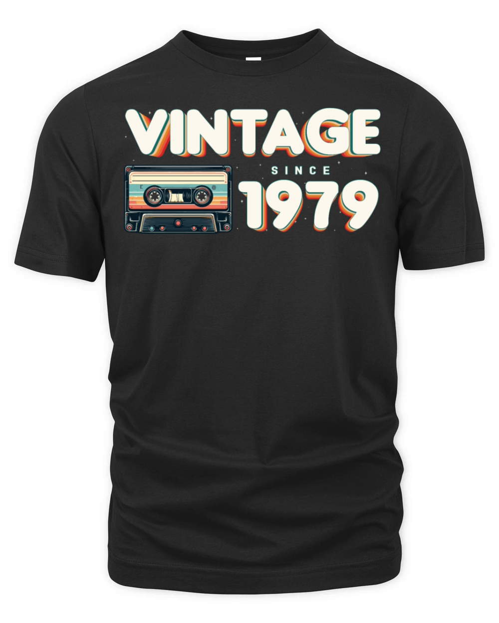Retro Vintage 1979 Nostalgic Birthday Men Women Organic Unisex T-shirt