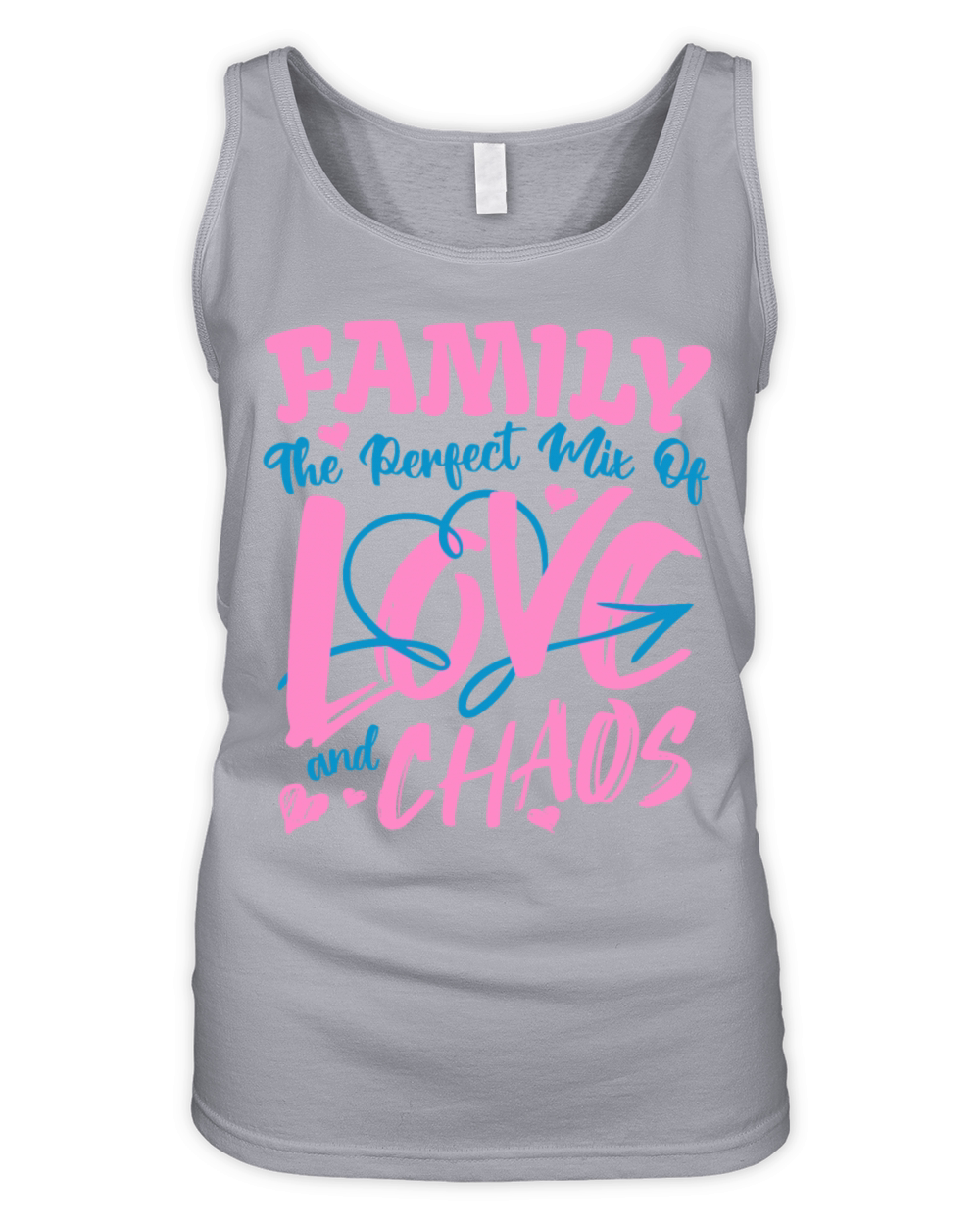 Family The Perfect Mix Of Love And Chaos Funny Organic Women's Tank Top