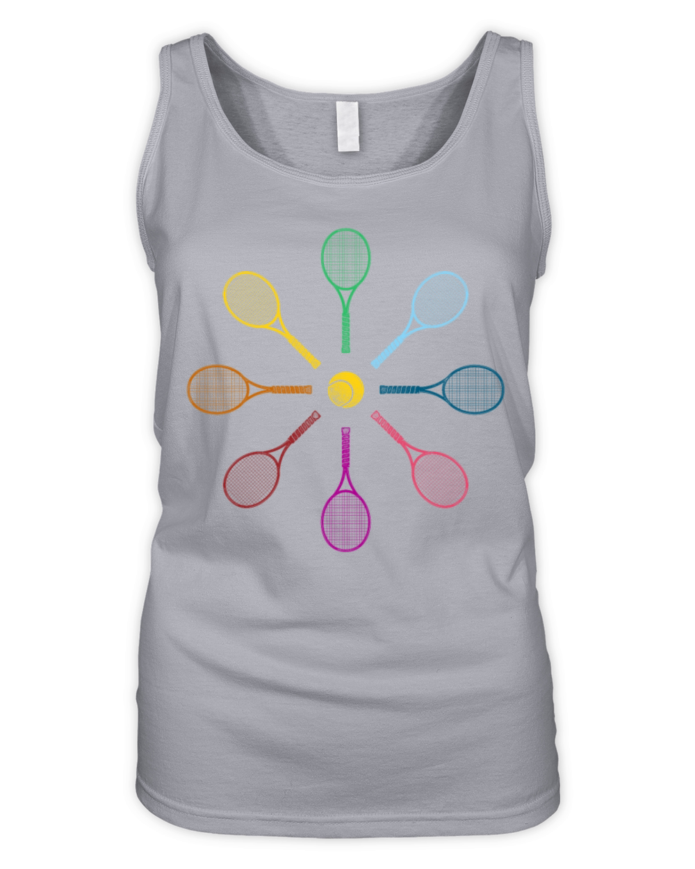 Funny Tennis Player Racket Tennis Organic Women's Tank Top