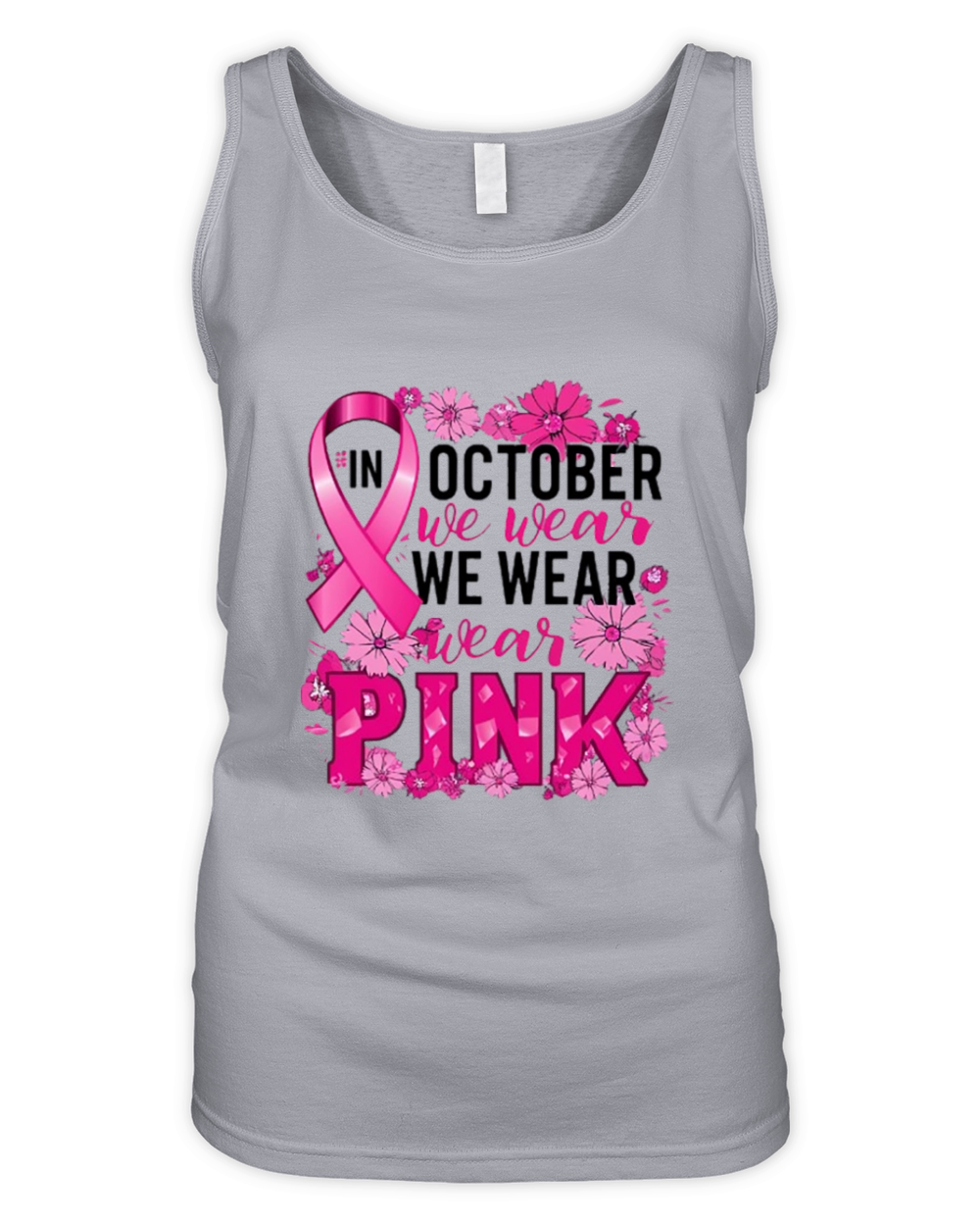In October We Wear Pink Organic Women's Tank Top