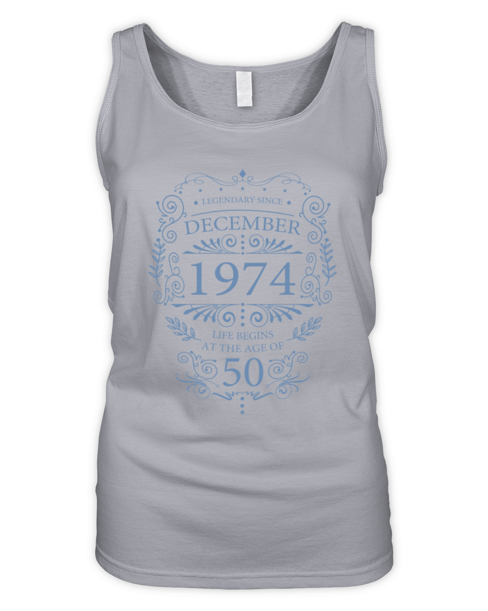 Legendary since December 1974 Birthday Ornament Organic Women's Tank Top