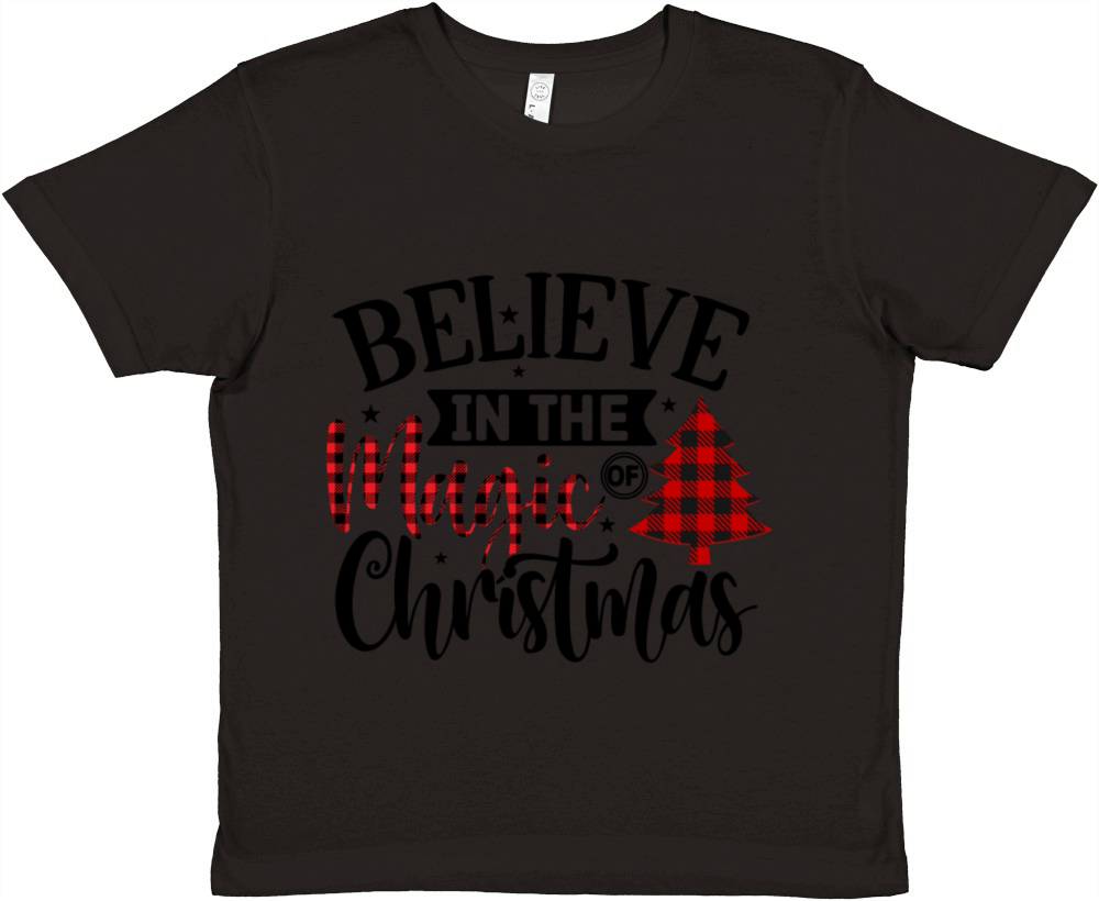 Believe In The Magic of Christmas Premium Kids Crewneck T-shirt