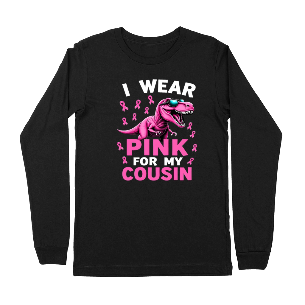Breast Cancer Pink Awareness Design Premium Long Sleeve