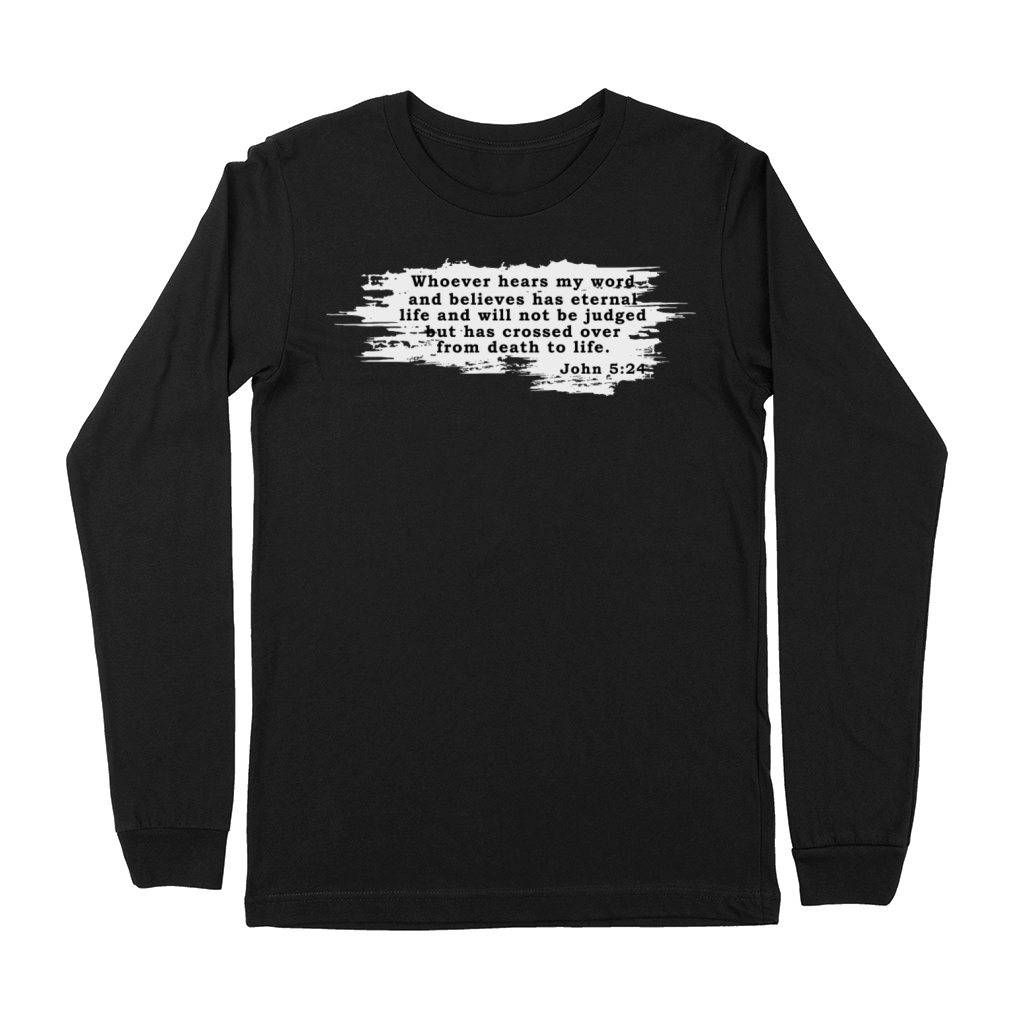 Christian T-Shirt - Believe and Live Premium Long Sleeve
