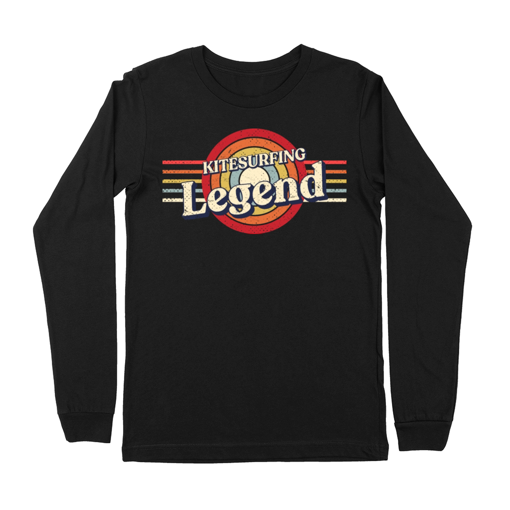 Kitesurfing Legend Kitesurfer Funny Kiteboarding H Premium Long Sleeve