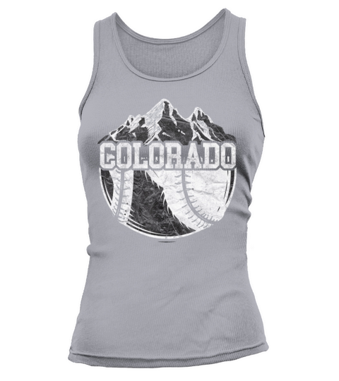 Colorado Baseball Fan Tee Vintage Rocky Mountains Tank top Woman