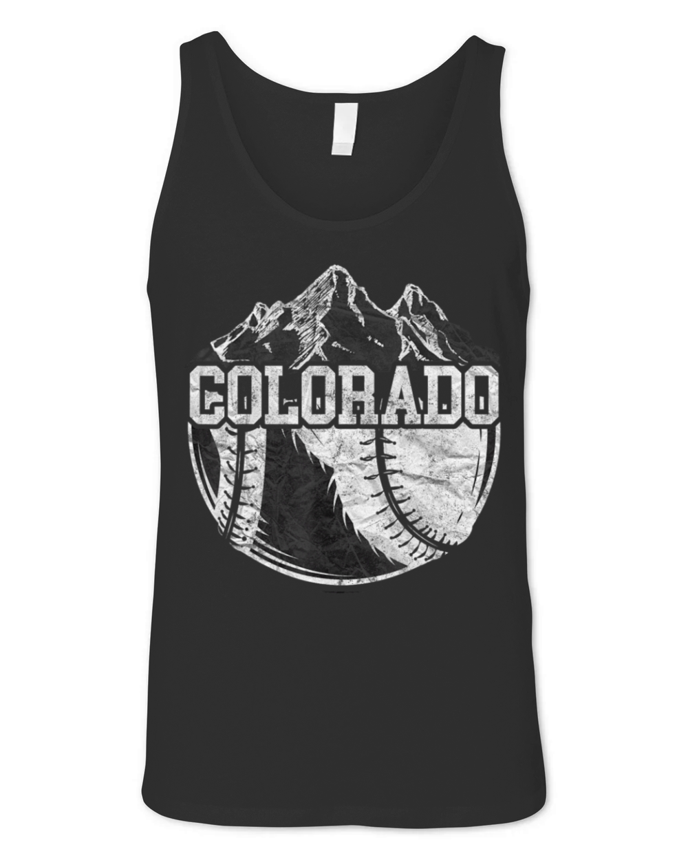 Colorado Baseball Fan Tee Vintage Rocky Mountains Unisex Jersey Tank