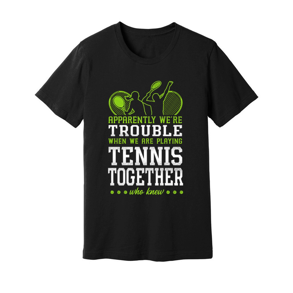 Funny Tennis Player Racket Friends Unisex Jersey Tee