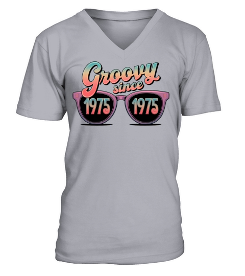 Groovy Since 1975 Vintage Style T-Shirt V-Neck T-shirt