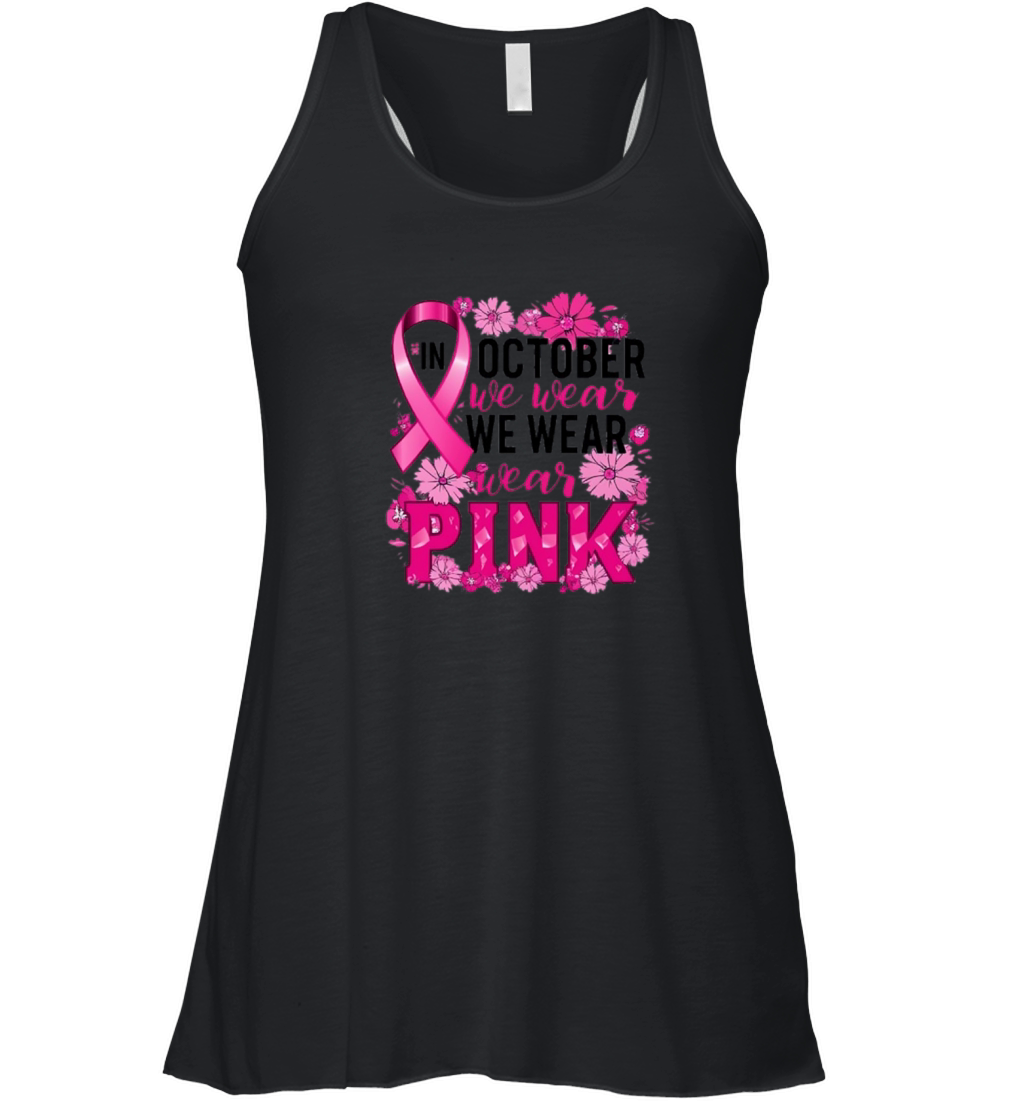 In October We Wear Pink Women's Flowy Tank Top