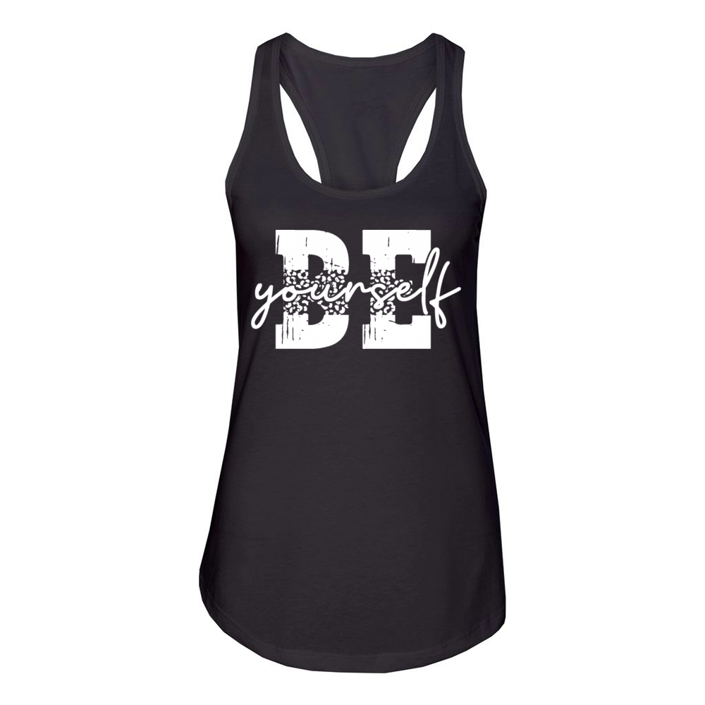 Be Yourself Motivation Vintage Women's Racerback Tank
