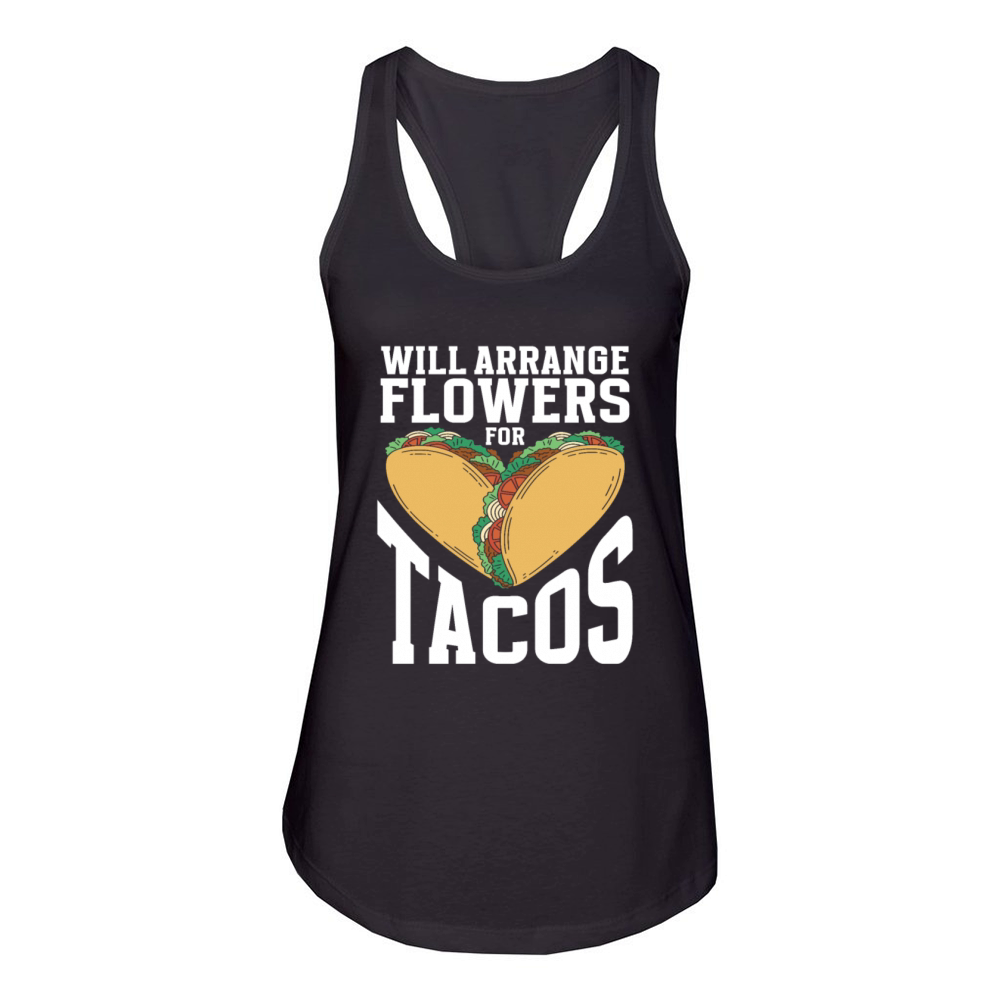 Florist Floral Flower Floristry Women's Racerback Tank