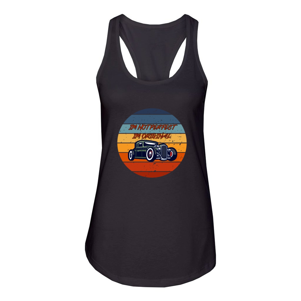 retro car Women's Racerback Tank