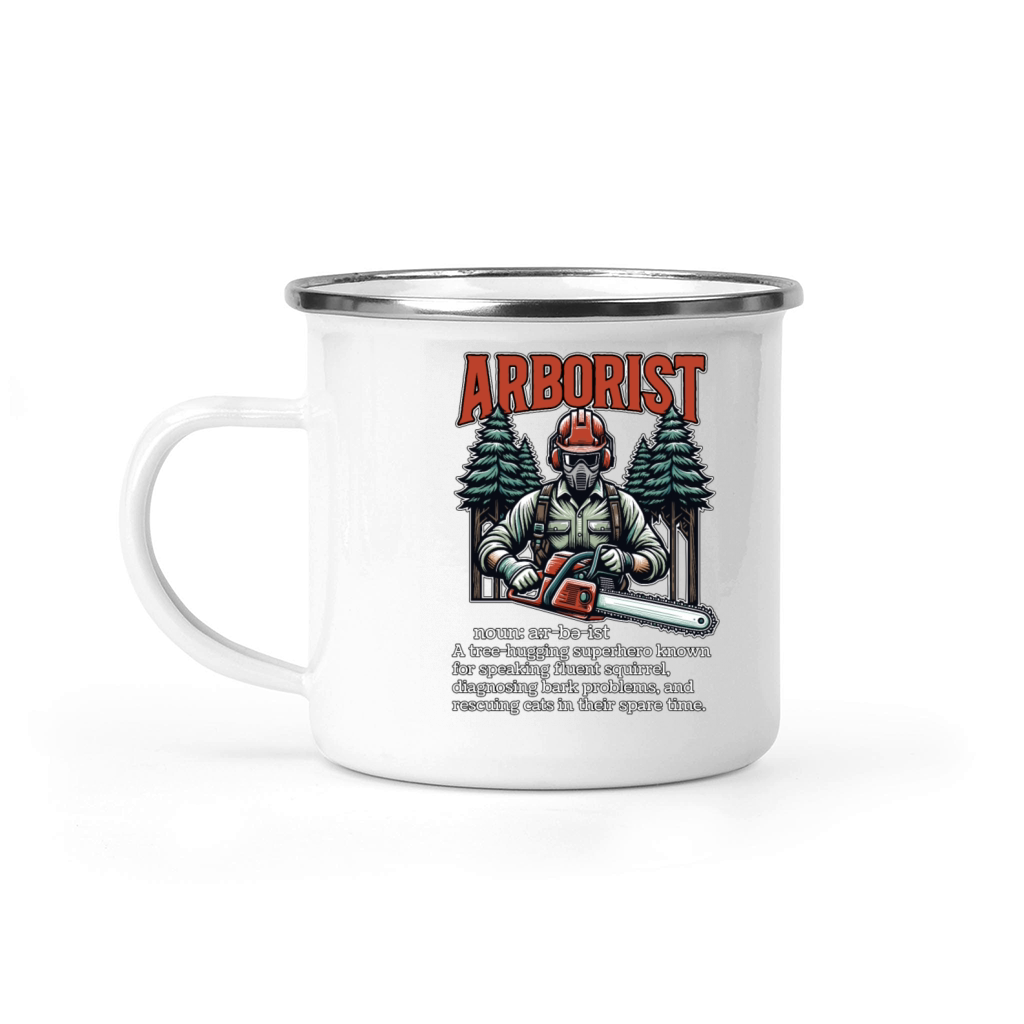 Arborist A Tree Hugging Superhero Forest Worker Camping Mug