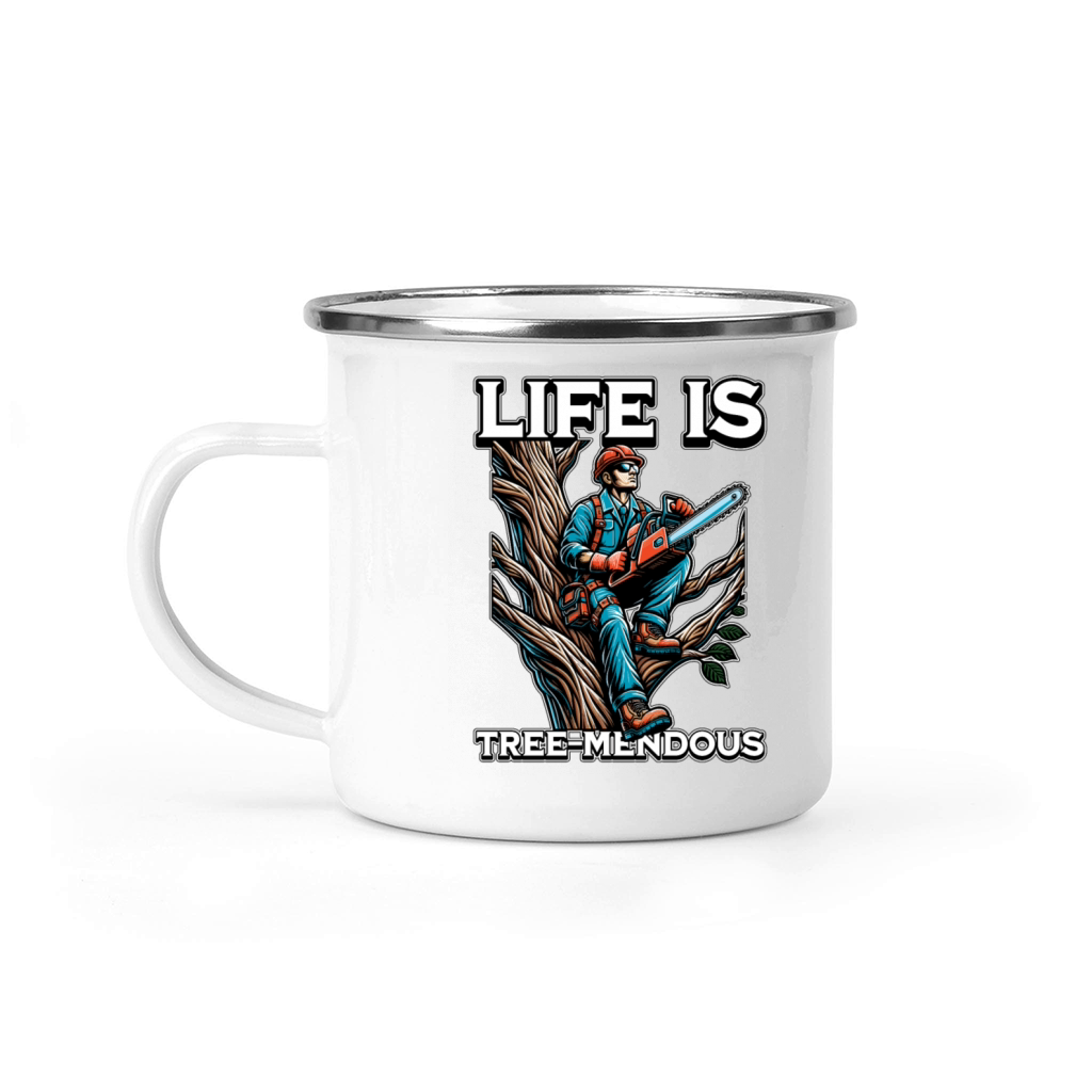 Arborist Life Is Tree-Mendous Tree Technician Camping Mug
