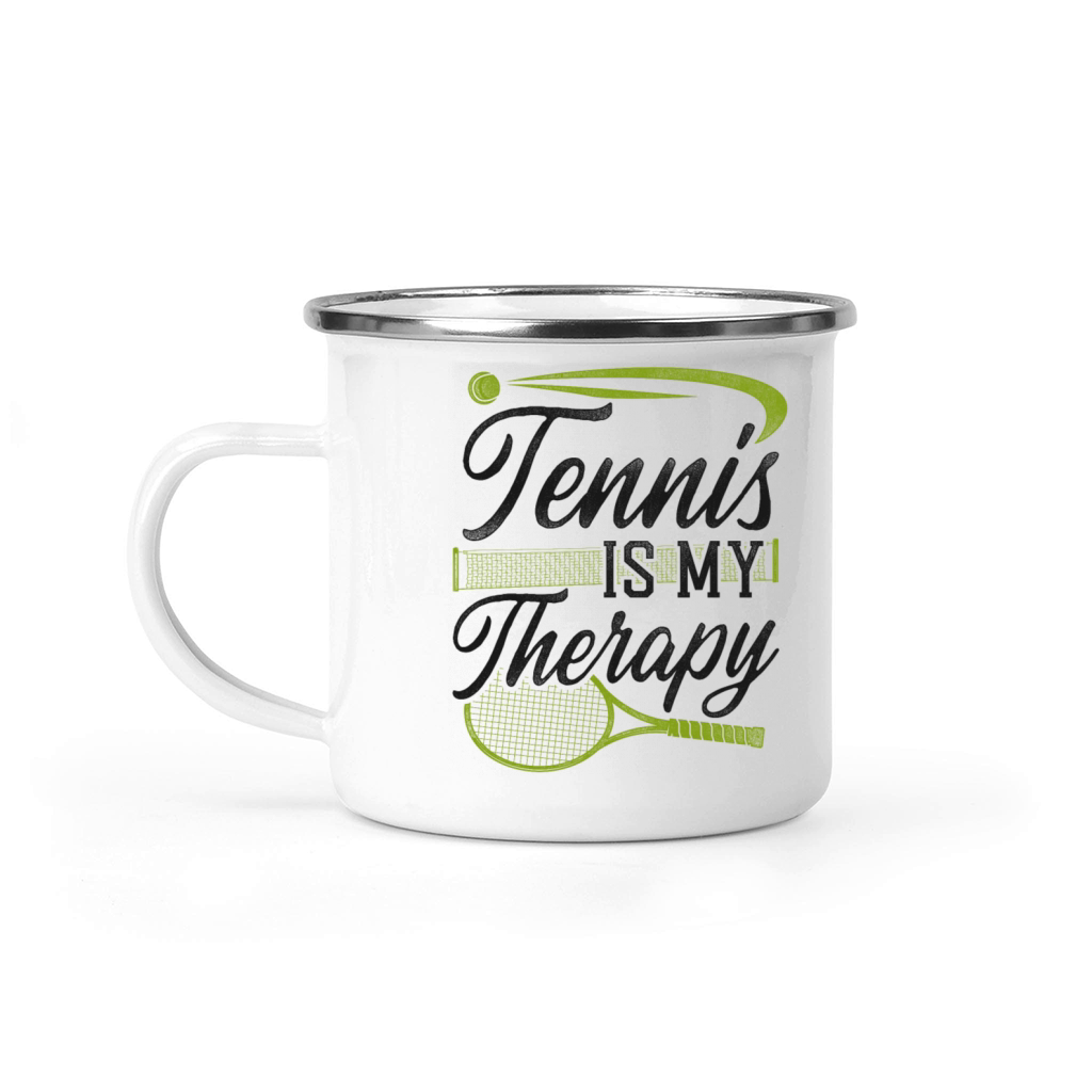 Funny Tennis Player Racket Tennis Camping Mug