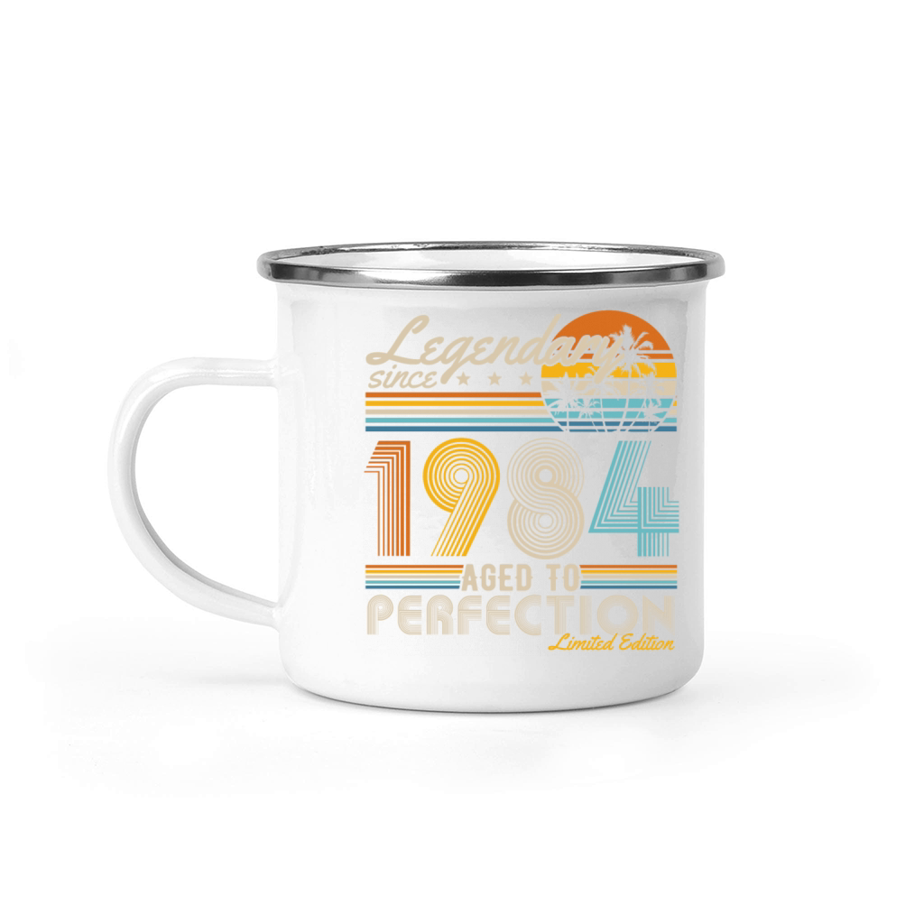 Vintage 1984 Retro 40th Birthday Camping Mug